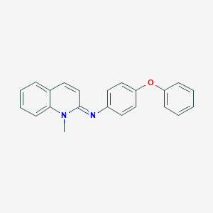 molecular formula C22H18N2O B413919 N-(1-methyl-2(1H)-quinolinylidene)-N-(4-phenoxyphenyl)amine 