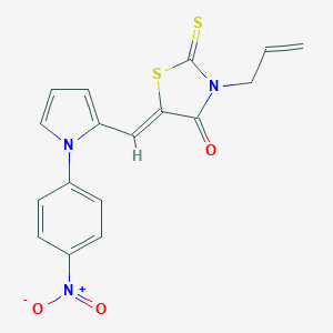 3-allyl-5-[(1-{4-nitrophenyl}-1H-pyrrol-2-yl)methylene]-2-thioxo-1,3-thiazolidin-4-one