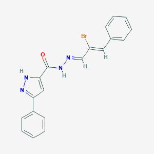 5-Phenyl-2H-pyrazole-3-carboxylic acid (2-bromo-3-phenyl-allylidene)-hydrazide