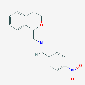 N-(3,4-dihydro-1H-isochromen-1-ylmethyl)-N-(4-nitrobenzylidene)amine