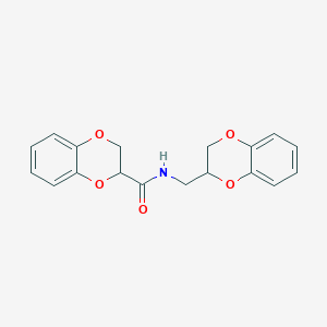 N-(2,3-dihydro-1,4-benzodioxin-2-ylmethyl)-2,3-dihydro-1,4-benzodioxine-2-carboxamide