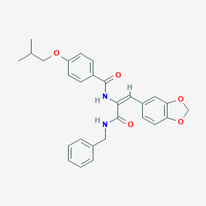 N-{2-(1,3-benzodioxol-5-yl)-1-[(benzylamino)carbonyl]vinyl}-4-isobutoxybenzamide