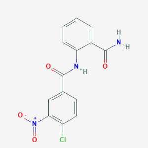 N-(2-carbamoylphenyl)-4-chloro-3-nitrobenzamide