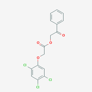 molecular formula C16H11Cl3O4 B413938 2-Oxo-2-phenylethyl (2,4,5-trichlorophenoxy)acetate 