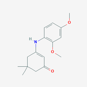 3-[(2,4-Dimethoxyphenyl)amino]-5,5-dimethylcyclohex-2-en-1-one