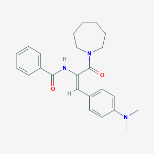 N-{1-(1-azepanylcarbonyl)-2-[4-(dimethylamino)phenyl]vinyl}benzamide