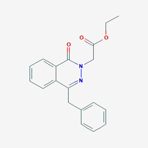 molecular formula C19H18N2O3 B413949 Ethyl 2-(4-benzyl-1-oxophthalazin-2-yl)acetate CAS No. 132544-84-4
