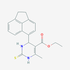 molecular formula C20H20N2O2S B413953 Ethyl 4-(1,2-dihydro-5-acenaphthylenyl)-6-methyl-2-thioxo-1,2,3,4-tetrahydro-5-pyrimidinecarboxylate 