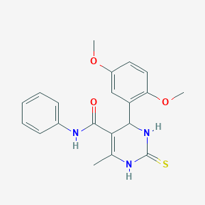 6-(2,5-dimethoxyphenyl)-4-methyl-N-phenyl-2-sulfanyl-1,6-dihydropyrimidine-5-carboxamide