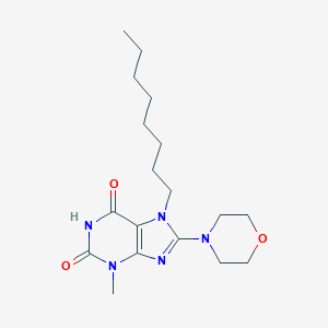 3-Methyl-8-morpholin-4-yl-7-octylpurine-2,6-dione