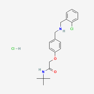 molecular formula C20H26Cl2N2O2 B4139622 N-tert-butyl-2-[4-[[(2-chlorophenyl)methylamino]methyl]phenoxy]acetamide;hydrochloride 