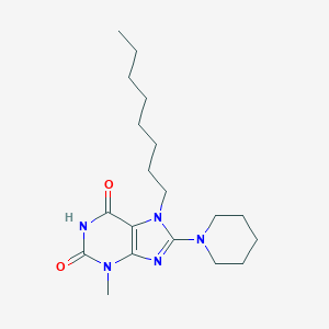molecular formula C19H31N5O2 B413967 3-Methyl-7-octyl-8-piperidin-1-ylpurine-2,6-dione CAS No. 300394-35-8