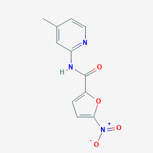 molecular formula C11H9N3O4 B413973 N-(4-methyl-2-pyridinyl)-5-nitro-2-furancarboxamide 