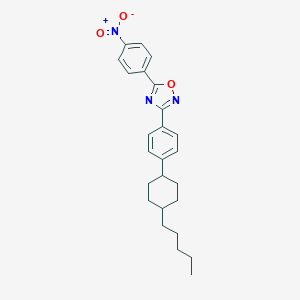 5-{4-Nitrophenyl}-3-[4-(4-pentylcyclohexyl)phenyl]-1,2,4-oxadiazole