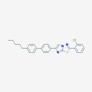 molecular formula C27H24ClN3S B413985 2-(2-Chlorophenyl)-6-(4'-pentylbiphenyl-4-yl)imidazo[2,1-b][1,3,4]thiadiazole 