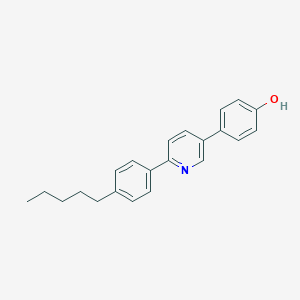 molecular formula C22H23NO B413988 4-[6-(4-Pentylphenyl)pyridin-3-yl]phenol 
