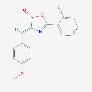 molecular formula C17H12ClNO3 B413992 2-(2-chlorophenyl)-4-(4-methoxybenzylidene)-1,3-oxazol-5(4H)-one CAS No. 1188287-19-5
