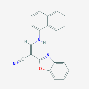 2-(1,3-Benzoxazol-2-yl)-3-(1-naphthylamino)acrylonitrile