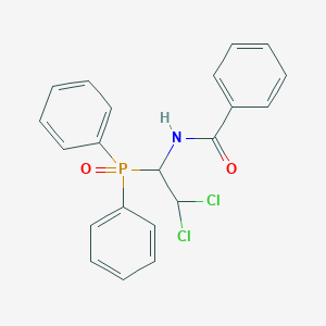 molecular formula C21H18Cl2NO2P B414010 N-[2,2-dichloro-1-(diphenylphosphoryl)ethyl]benzamide 