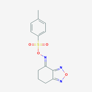 B414022 4-{[(4-Methylphenyl)sulfonyl]oxyimino}-4,5,6,7-tetrahydro-2,1,3-benzoxadiazole CAS No. 352531-22-7