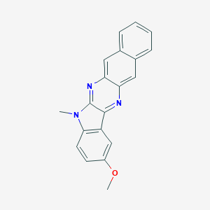 molecular formula C20H15N3O B414026 methyl 5-methyl-5H-benzo[g]indolo[2,3-b]quinoxalin-2-yl ether 