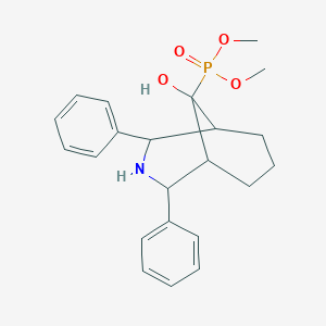 molecular formula C22H28NO4P B414031 dimethyl 9-hydroxy-2,4-diphenyl-3-azabicyclo[3.3.1]non-9-ylphosphonate 