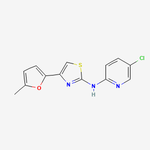 molecular formula C13H10ClN3OS B4140321 N-(5-chloropyridin-2-yl)-4-(5-methylfuran-2-yl)-1,3-thiazol-2-amine 