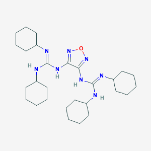 molecular formula C28H48N8O B414034 N''-(4-{[bis(cyclohexylamino)methylene]amino}-1,2,5-oxadiazol-3-yl)-N,N'-dicyclohexylguanidine 