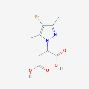molecular formula C9H11BrN2O4 B414036 2-(4-Bromo-3,5-dimethyl-pyrazol-1-yl)-succinic acid CAS No. 90561-06-1
