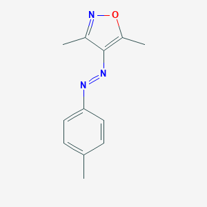 molecular formula C12H13N3O B414043 3,5-Dimethyl-4-p-tolylazo-isoxazole CAS No. 72701-80-5