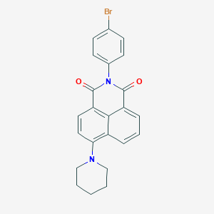 molecular formula C23H19BrN2O2 B414044 2-(4-bromophenyl)-6-piperidino-1H-benzo[de]isoquinoline-1,3(2H)-dione 
