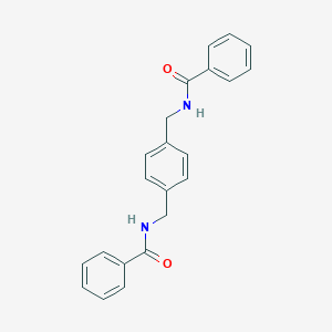 molecular formula C22H20N2O2 B414049 Benzene, 1,4-bis(benzoylaminomethyl)- 