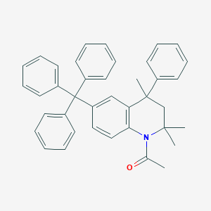 molecular formula C39H37NO B414050 1-Acetyl-2,2,4-trimethyl-4-phenyl-6-trityl-1,2,3,4-tetrahydroquinoline CAS No. 299949-83-0
