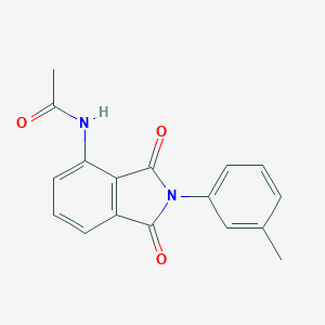 molecular formula C17H14N2O3 B414051 N-[2-(3-methylphenyl)-1,3-dioxo-2,3-dihydro-1H-isoindol-4-yl]acetamide 