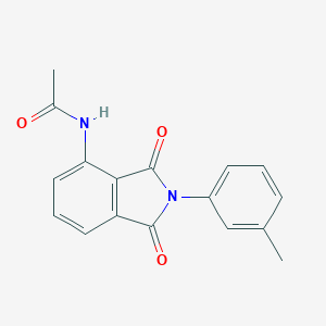 molecular formula C17H14N2O3 B414051 N-(1,3-Dioxo-2-m-tolyl-2,3-dihydro-1H-isoindol-4-yl)-acetamide 