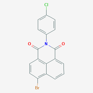 molecular formula C18H9BrClNO2 B414053 6-bromo-2-(4-chlorophenyl)-1H-benzo[de]isoquinoline-1,3(2H)-dione 