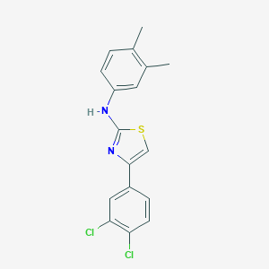 N-[4-(3,4-dichlorophenyl)-1,3-thiazol-2-yl]-N-(3,4-dimethylphenyl)amine
