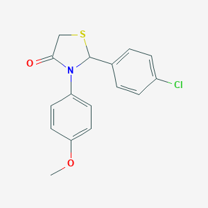 2-(4-Chlorophenyl)-3-(4-methoxyphenyl)-1,3-thiazolidin-4-one