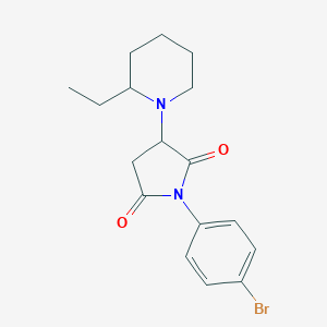 1-(4-Bromophenyl)-3-(2-ethyl-1-piperidinyl)-2,5-pyrrolidinedione