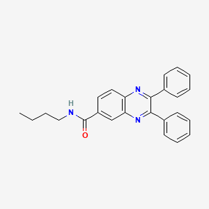 molecular formula C25H23N3O B4140731 N-butyl-2,3-diphenylquinoxaline-6-carboxamide 