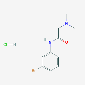molecular formula C10H14BrClN2O B4140732 N-(3-bromophenyl)-2-(dimethylamino)acetamide;hydrochloride 