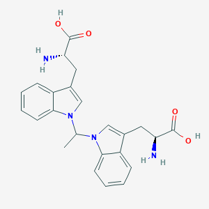 molecular formula C24H26N4O4 B041408 1,1'-Ethylidenebis(tryptophan) CAS No. 132685-02-0