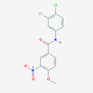 molecular formula C14H10Cl2N2O4 B414105 N-(3,4-dichlorophenyl)-4-methoxy-3-nitrobenzamide 