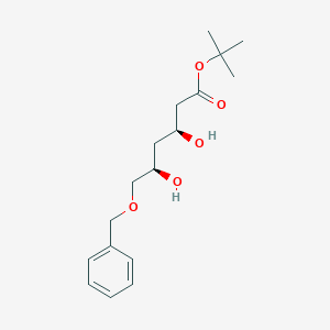 molecular formula C17H26O5 B041412 tert-butyl (3S,5R)-3,5-dihydroxy-6-phenylmethoxyhexanoate CAS No. 215876-09-8