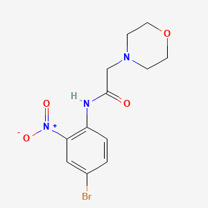 molecular formula C12H14BrN3O4 B4141745 N-(4-bromo-2-nitrophenyl)-2-(morpholin-4-yl)acetamide 