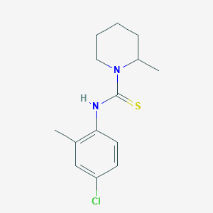 molecular formula C14H19ClN2S B4141850 N-(4-chloro-2-methylphenyl)-2-methylpiperidine-1-carbothioamide 