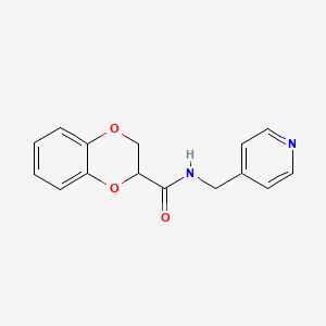 molecular formula C15H14N2O3 B4141895 N-(4-pyridinylmethyl)-2,3-dihydro-1,4-benzodioxine-2-carboxamide 