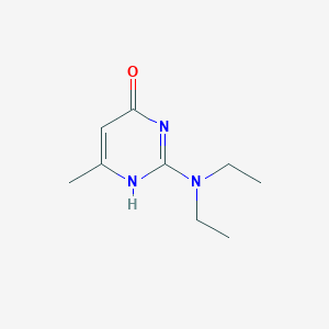 molecular formula C9H15N3O B041420 2-(Diethylamino)-6-methyl-1H-pyrimidin-4-one CAS No. 42487-72-9