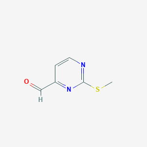 molecular formula C6H6N2OS B041421 2-Methylsulfanylpyrimidine-4-carbaldehyde CAS No. 1074-68-6