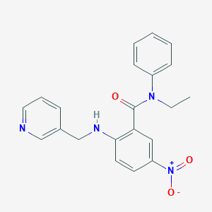 N-ethyl-5-nitro-N-phenyl-2-[(3-pyridinylmethyl)amino]benzamide